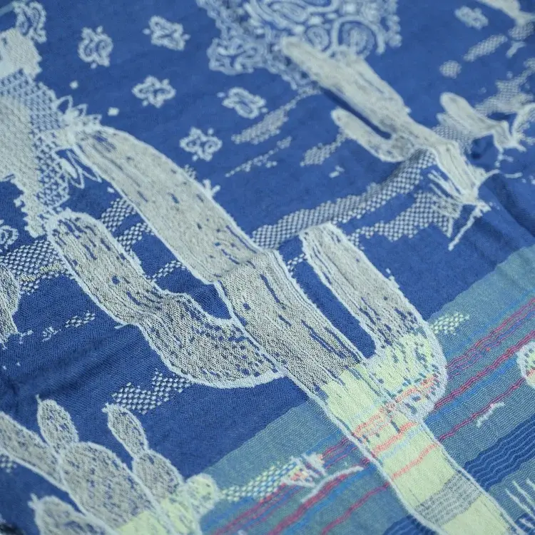 Létol DIEGO 401 ROI (Blue) - Létol Organic Cotton Scarf - New Spring 2025 Collection
