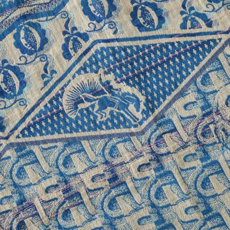 Létol DIEGO 402 PACIFIQUE (Blue) - Létol Organic Cotton Scarf - New Spring 2025 Collection
