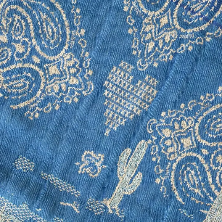 Létol DIEGO 402 PACIFIQUE (Blue) - Létol Organic Cotton Scarf - New Spring 2025 Collection
