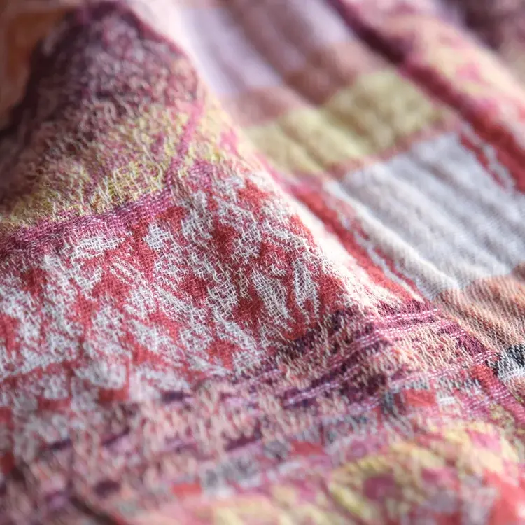 Létol FLAVIE 801 CORAIL - Létol Organic Cotton Scarf - Spring 2023 Collection