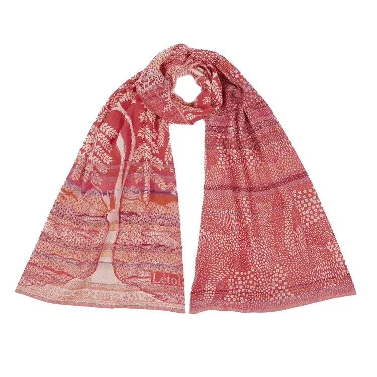 létol FLAVIE 801 CORAIL - Létol Organic Cotton Scarf - Spring 2023 collection