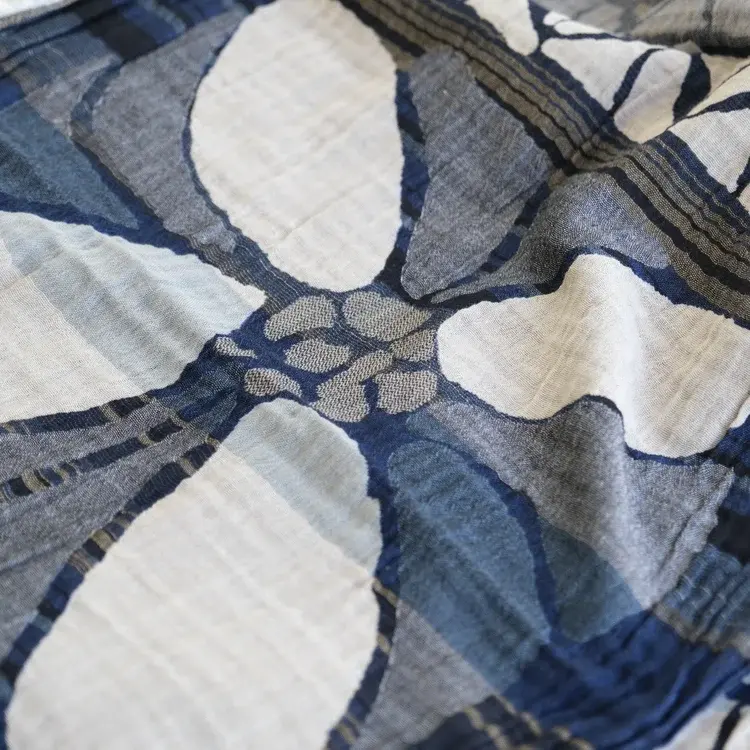 Létol FLORINE 2 MARINE - Létol Organic Cotton Scarf - New Spring 2025 Collection