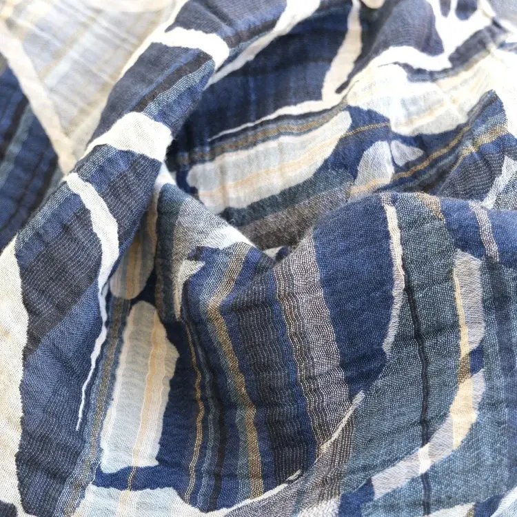 Létol FLORINE 2 MARINE - Létol Organic Cotton Scarf - New Spring 2025 Collection