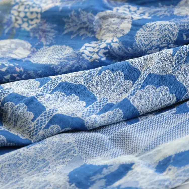 Létol GABIN 401 INDIGO - Létol Organic Cotton Scarf - New Summer 2025 Collection