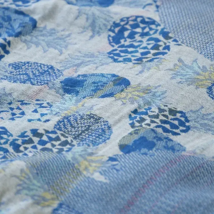 Létol GABIN 401 INDIGO - Létol Organic Cotton Scarf - New Summer 2025 Collection