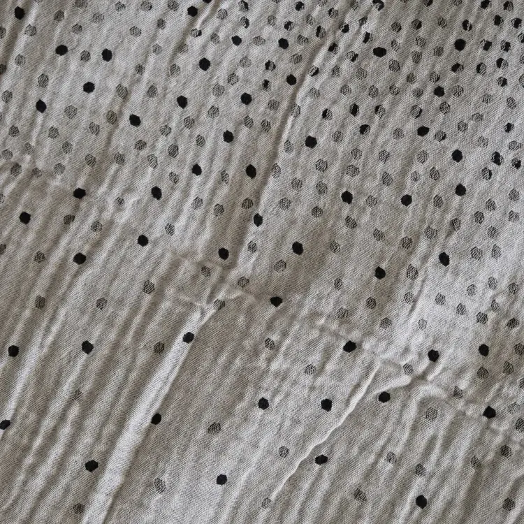 Létol Gabrielle 1 Noir Létol Organic Cotton Scarf Made In France - Permanent Collection
