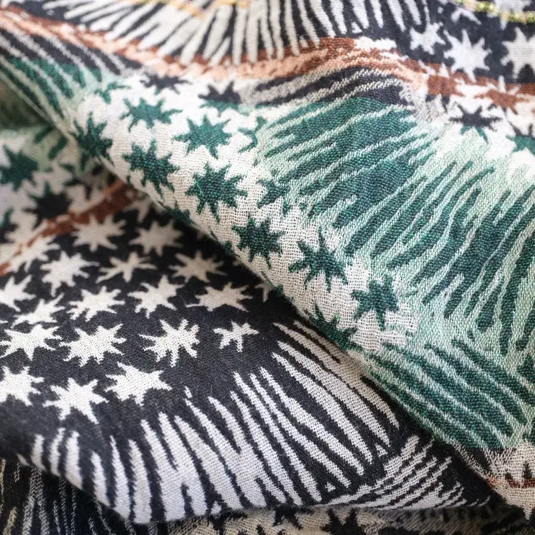 Létol HUGUES 2 NERO - Létol Organic Cotton Scarf - Made In France - Fall/Winter 2025