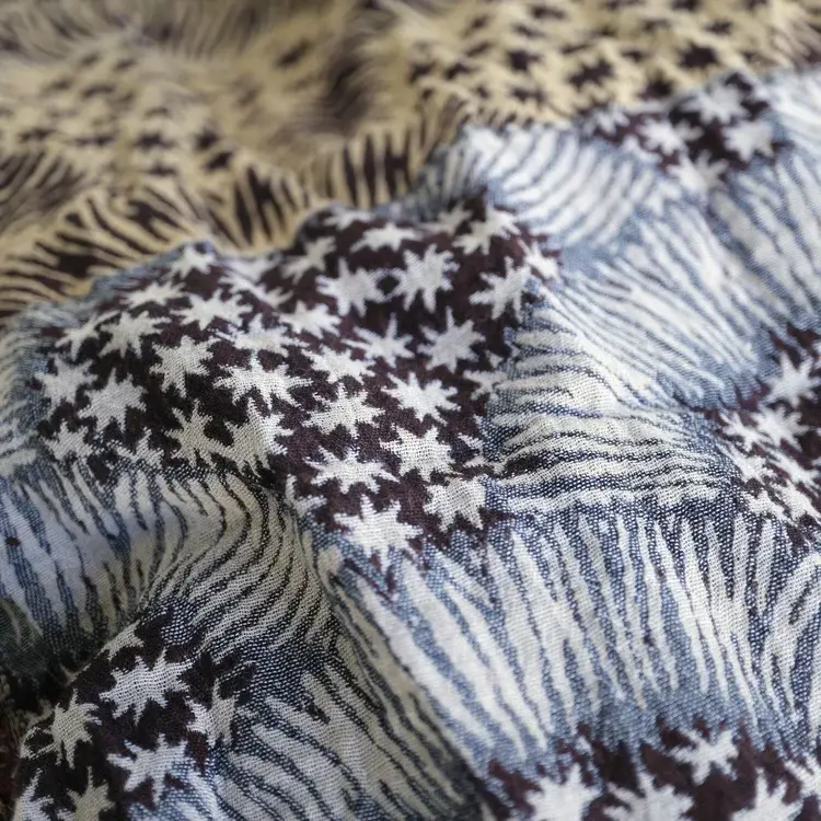 Létol HUGUES 3 PALISSANDRE - Létol Organic Cotton Scarf - Made In France - Fall/Winter 2025