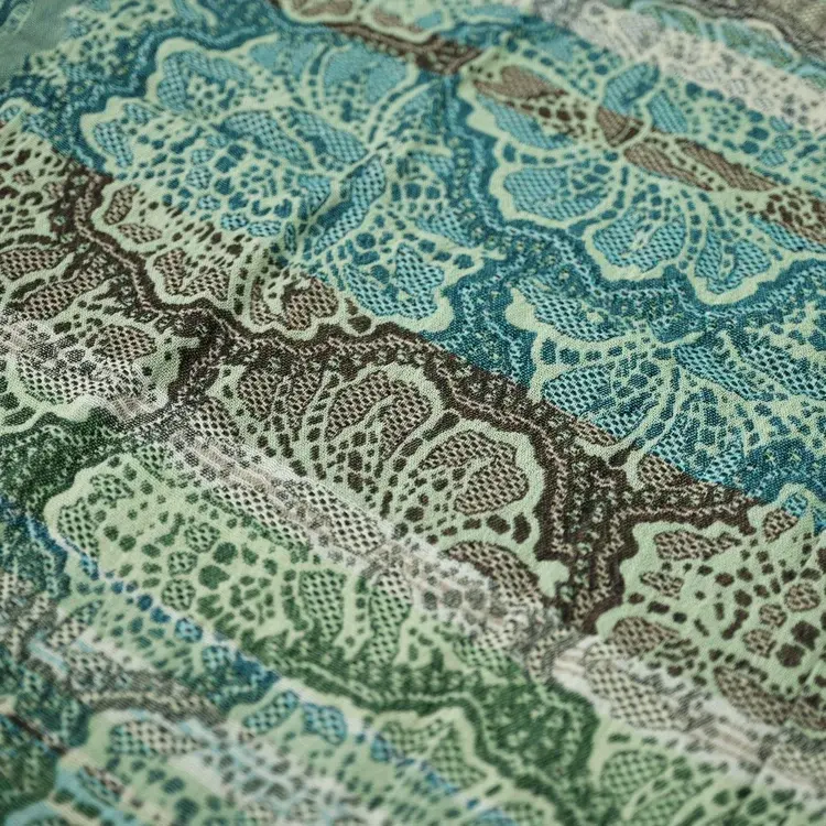 Létol LEONCE 1 FRAICHEUR DE V. (Green) - Létol Organic Cotton Scarf - New Spring 2025 Collection