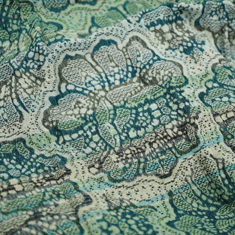 Létol LEONCE 1 FRAICHEUR DE V. (Green) - Létol Organic Cotton Scarf - New Spring 2025 Collection