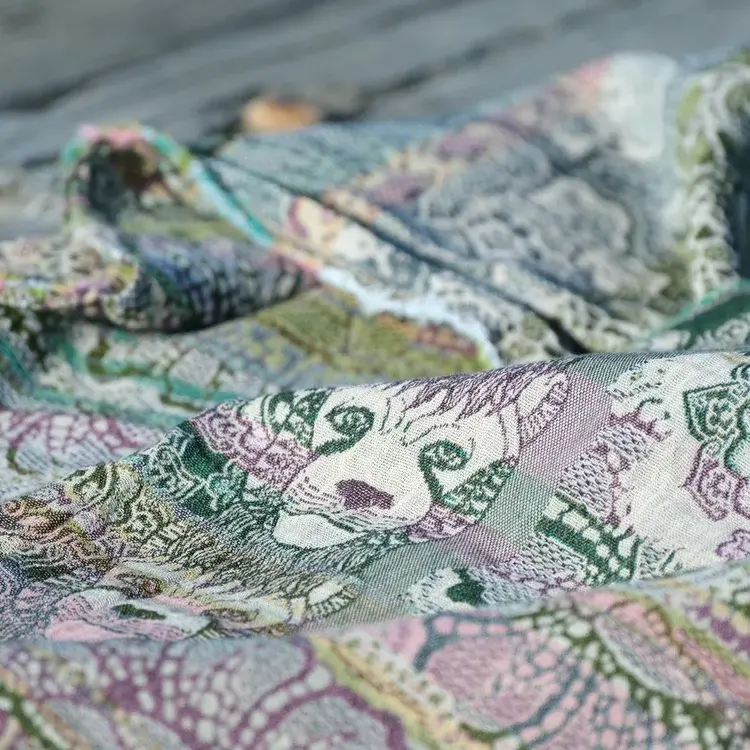 Létol LEONCE 2 KHAKI ROSE - Létol Organic Cotton Scarf - New Spring 2025 Collection