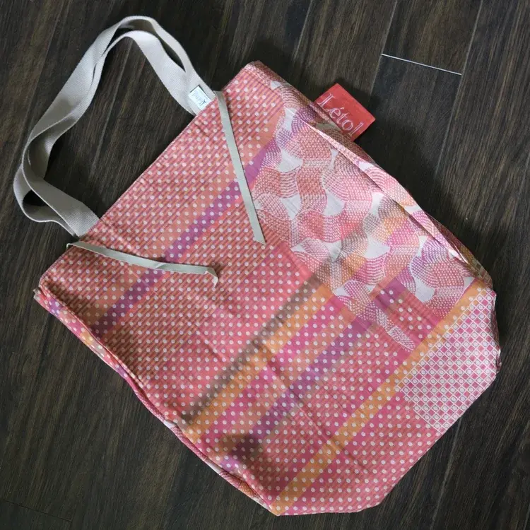 Létol Létol XL Reversible Beach Bag - Sac à Two - Limited Edition Mila-Dots Rose Curry No28