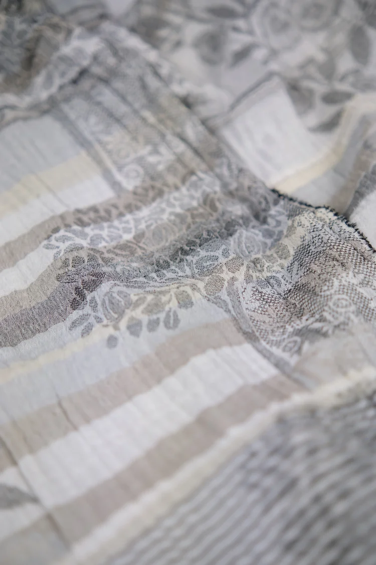 Létol Margaret 101 Porcelaine - Létol Organic Cotton Scarf - Made In France - Permanent Collection