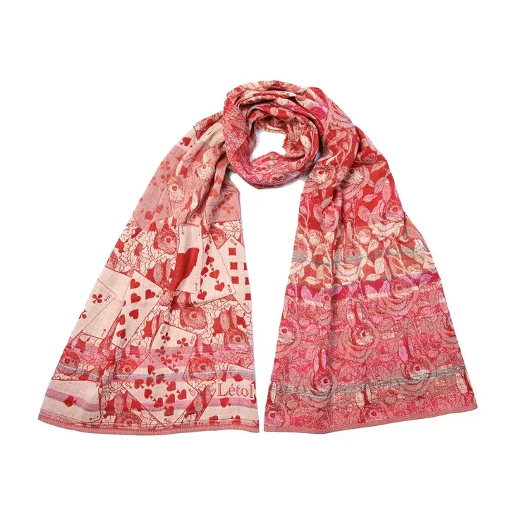 létol MARTIN 201 GERANIUM - Létol Organic Cotton Scarf - New Summer 2025 Collection