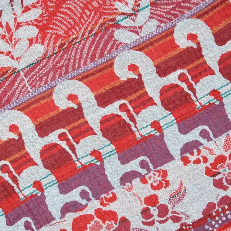 Létol Mila 202 Rouge Létol Organic Cotton Scarf - Spring 2022 Collection