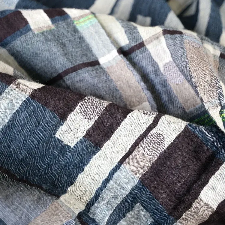 Létol NICOLAS 1 ZINC - Létol Organic Cotton Scarf - Made In France - Fall/Winter 2025