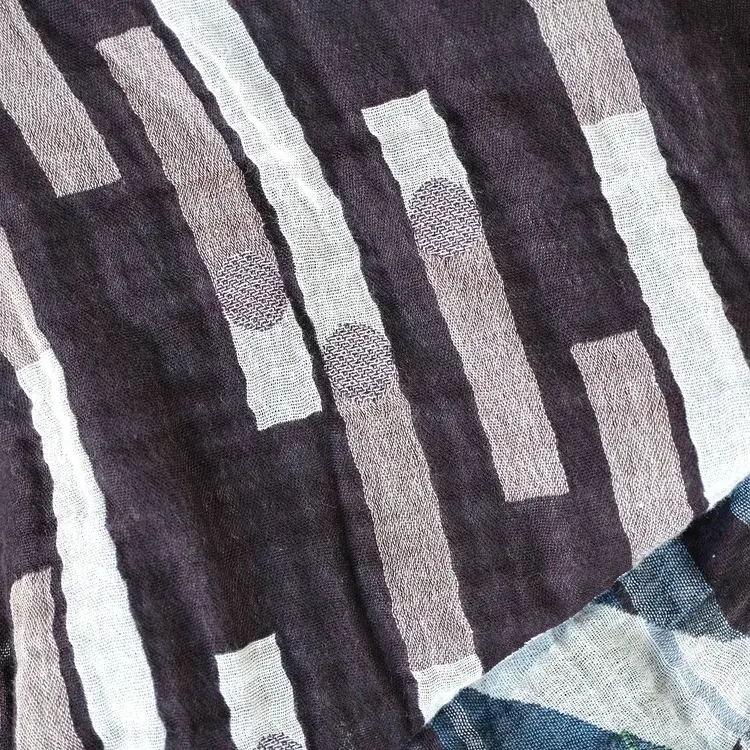 Létol NICOLAS 1 ZINC - Létol Organic Cotton Scarf - Made In France - Fall/Winter 2025