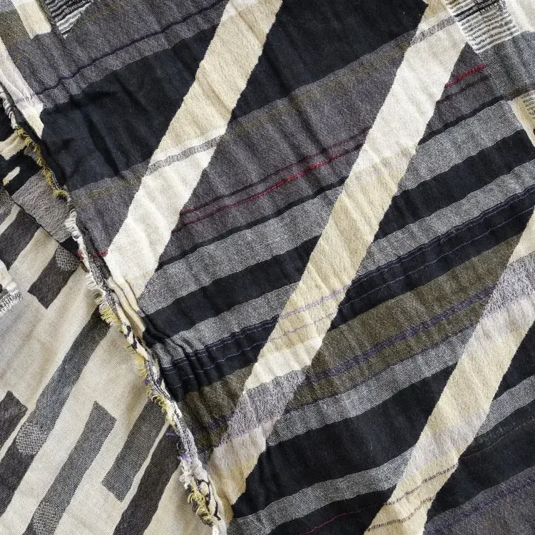 Létol NICOLAS 3 BLACK GOLD - Létol Organic Cotton Scarf - Made In France - Fall/Winter 2025