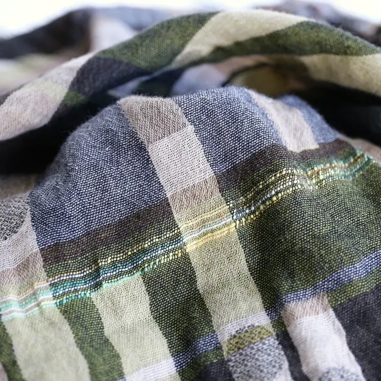 Létol NICOLAS 4 KAKI - Létol Organic Cotton Scarf - Made In France - Fall/Winter 2025