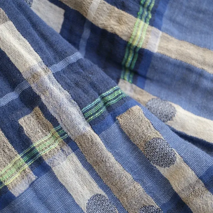 létol NICOLAS 701 ROI Blue - Létol Organic Cotton Scarf - Made In France - Fall/Winter 2025