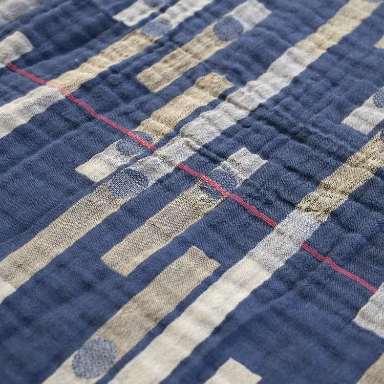 létol NICOLAS 701 ROI Blue - Létol Organic Cotton Scarf - Made In France - Fall/Winter 2025
