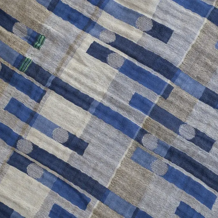 létol NICOLAS 701 ROI Blue - Létol Organic Cotton Scarf - Made In France - Fall/Winter 2025
