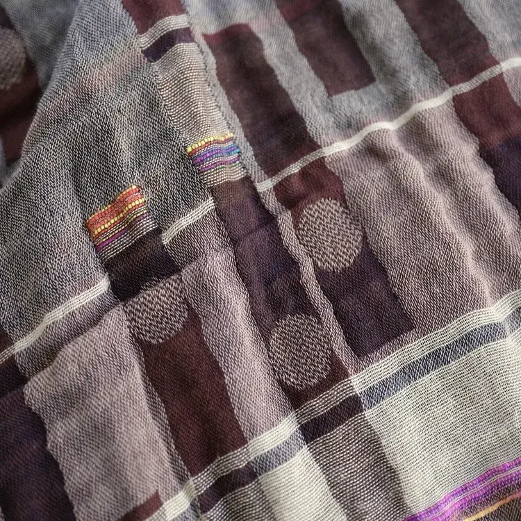 Létol NICOLAS K01 CHOCOLAT - Létol Organic Cotton Scarf - Made In France - Fall/Winter 2025