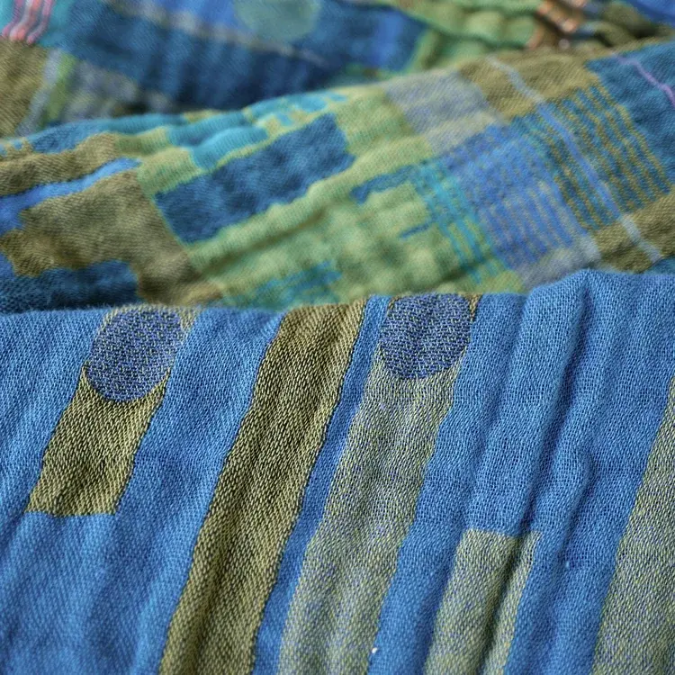 Létol NICOLAS P01 WHAOUH GREEN - Létol Organic Cotton Scarf - Made In France - Fall/Winter 2025
