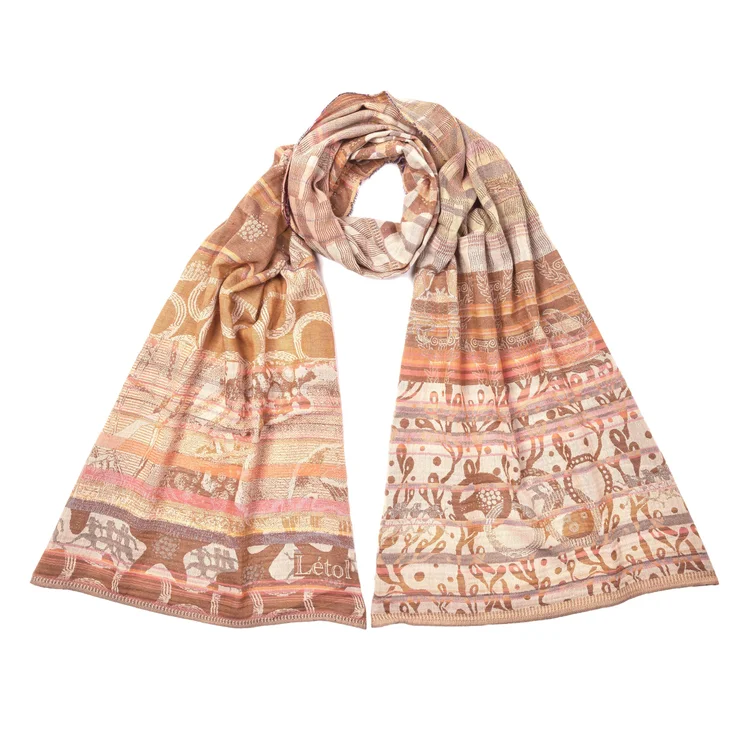 létol Olympe 901 Rose Sable - Létol Organic Cotton Scarf - Summer 2024 létol Olympe 901 Rose Sable - Létol Organic Cotton Scarf - Summer 2024