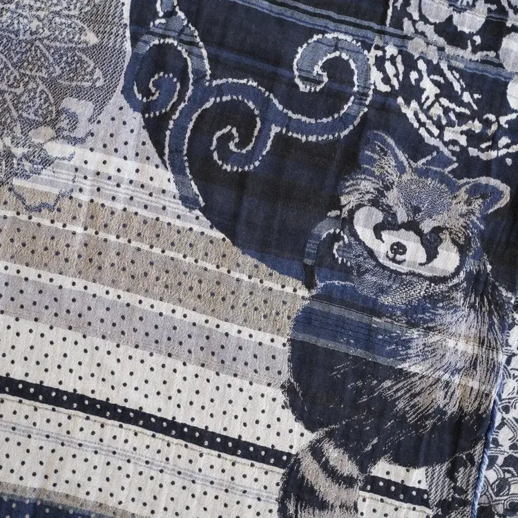 Létol PANDORA 2 DENIM - Létol Organic Cotton Scarf - Made In France - Fall/Winter 2025