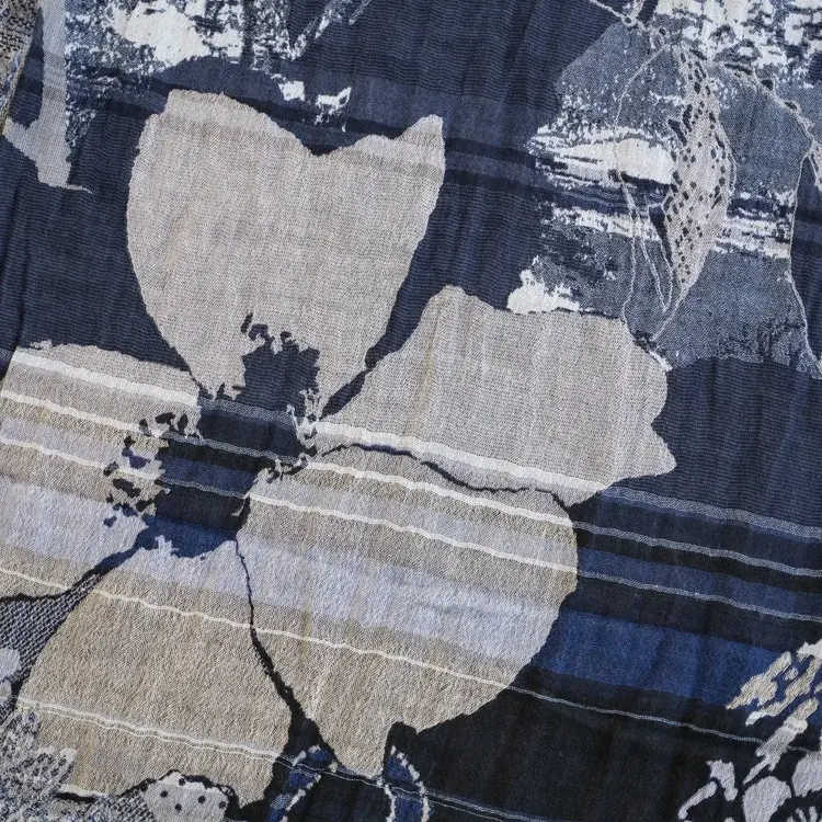 Létol PANDORA 2 DENIM - Létol Organic Cotton Scarf - Made In France - Fall/Winter 2025