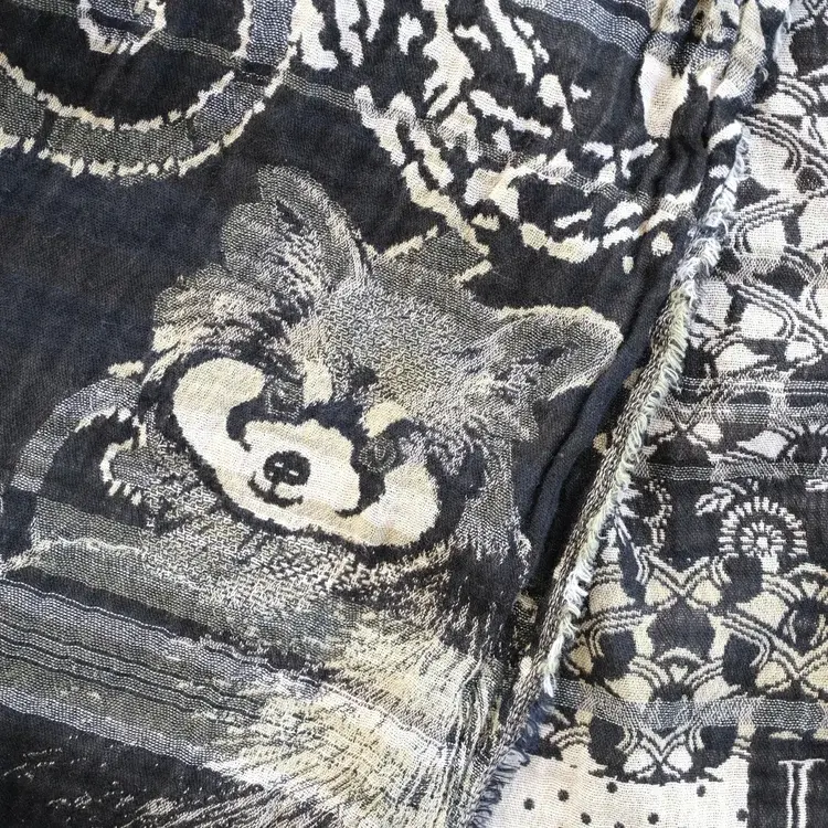 Létol PANDORA 3 PIE Black - Létol Organic Cotton Scarf - Made In France - Fall/Winter 2025