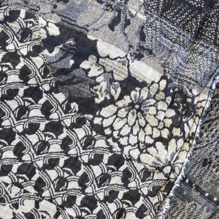 Létol PANDORA 3 PIE Black - Létol Organic Cotton Scarf - Made In France - Fall/Winter 2025