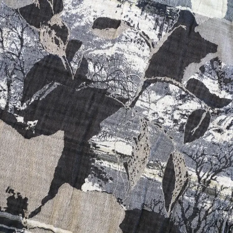 Létol PANDORA 3 PIE Black - Létol Organic Cotton Scarf - Made In France - Fall/Winter 2025