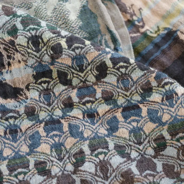 Létol PANDORA 4 PETROLE - Létol Organic Cotton Scarf - Made In France - Fall/Winter 2025