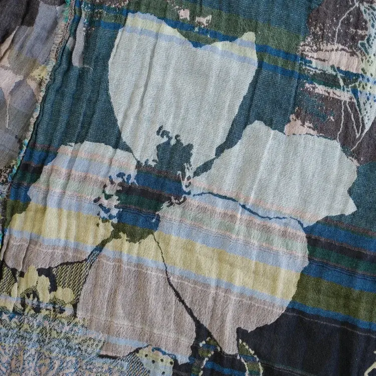 Létol PANDORA 4 PETROLE - Létol Organic Cotton Scarf - Made In France - Fall/Winter 2025