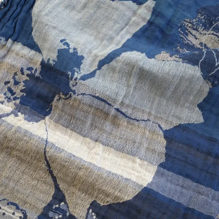 Létol PANDORA 701 GREY BLUE - Létol Organic Cotton Scarf - Made In France - Fall/Winter 2025
