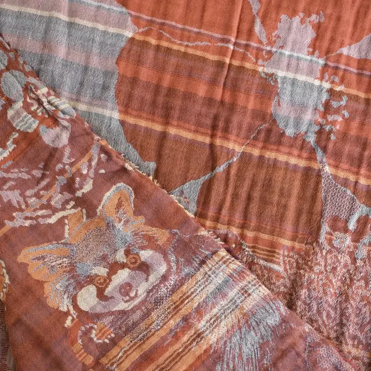 Létol PANDORA R01 ROUX FOX - Létol Organic Cotton Scarf - Made In France - Fall/Winter 2025