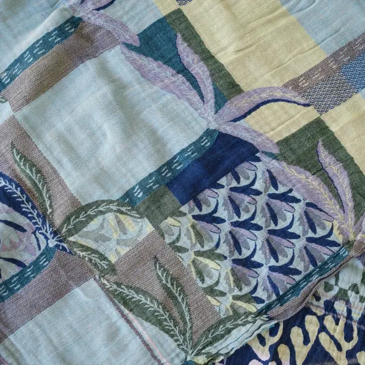 Létol PASCAL 1 NAVY GREEN - Létol Organic Cotton Scarf - New Summer 2025 Collection