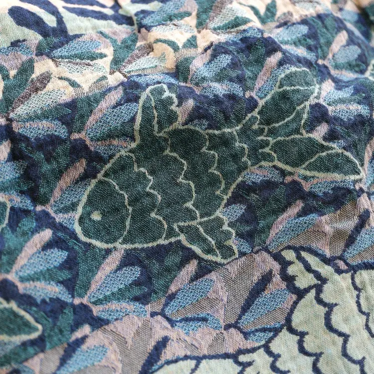 Létol PASCAL 1 NAVY GREEN - Létol Organic Cotton Scarf - New Summer 2025 Collection