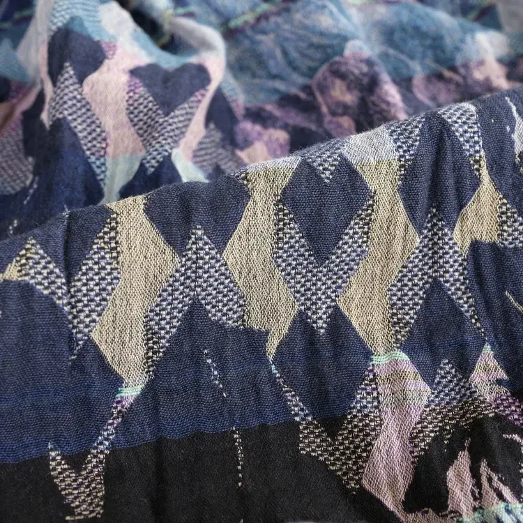Létol PHILIPPINE 1 BOREALE NIGHT - Létol Organic Cotton Scarf - Made In France - Fall/Winter 2025