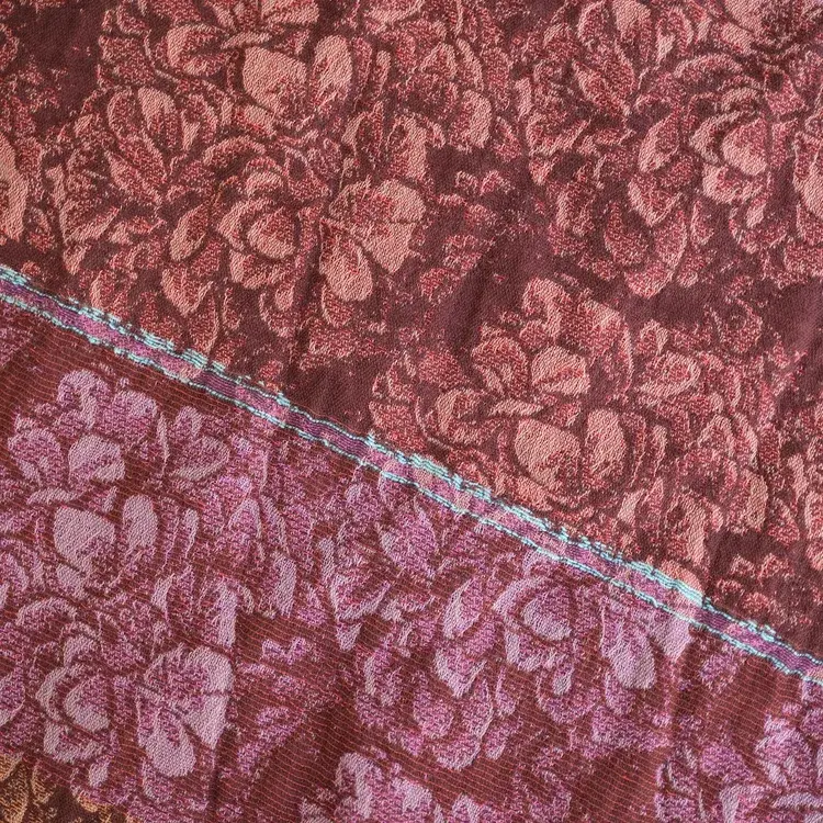 Létol PHILIPPINE K01 PRUNE CUIVRE - Létol Organic Cotton Scarf - Made In France - Fall/Winter 2025