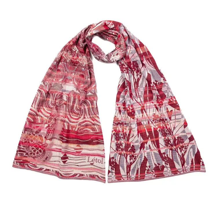 létol Raphael 201 Rubis Létol Organic Cotton Scarf - Summer 2022 collection létol Raphael 201 Rubis Létol Organic Cotton Scarf - Summer 2022 collection
