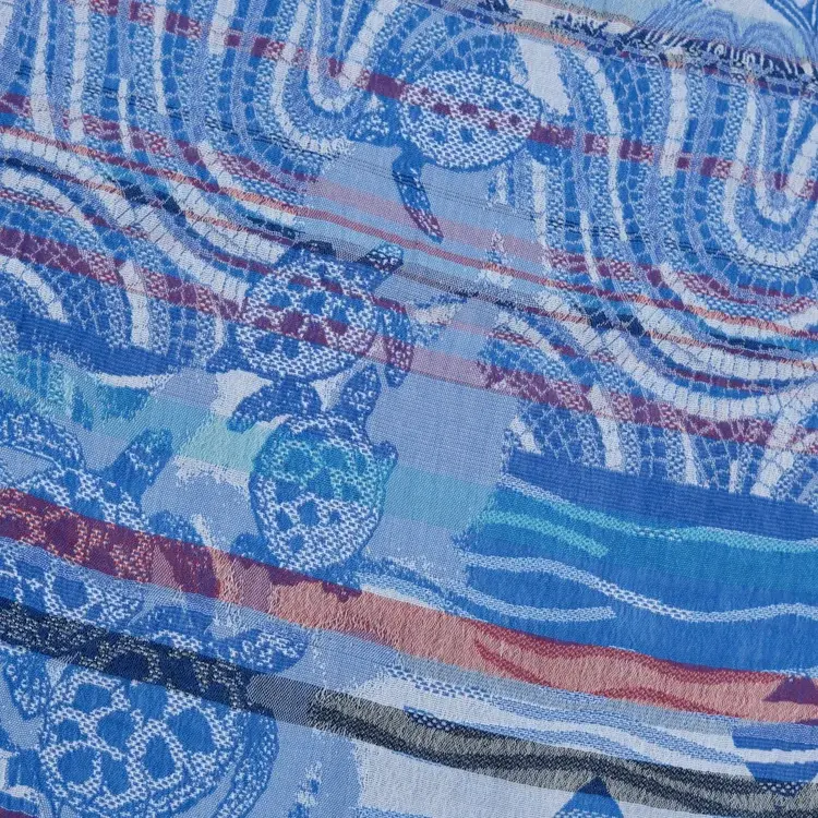 Létol Raphael 402 Curaçao Létol Organic Cotton Scarf - Summer 2022 Collection