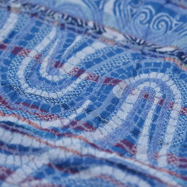 Létol Raphael 402 Curaçao Létol Organic Cotton Scarf - Summer 2022 Collection