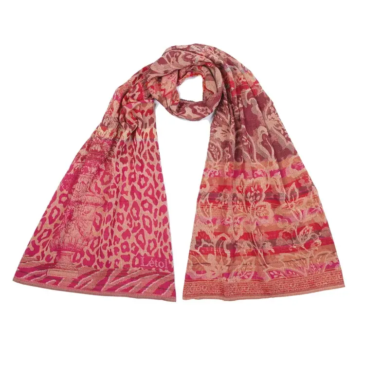 létol VALERIE 802 PETALES ROSE - Létol Organic Cotton Scarf - Fall 2024 Design