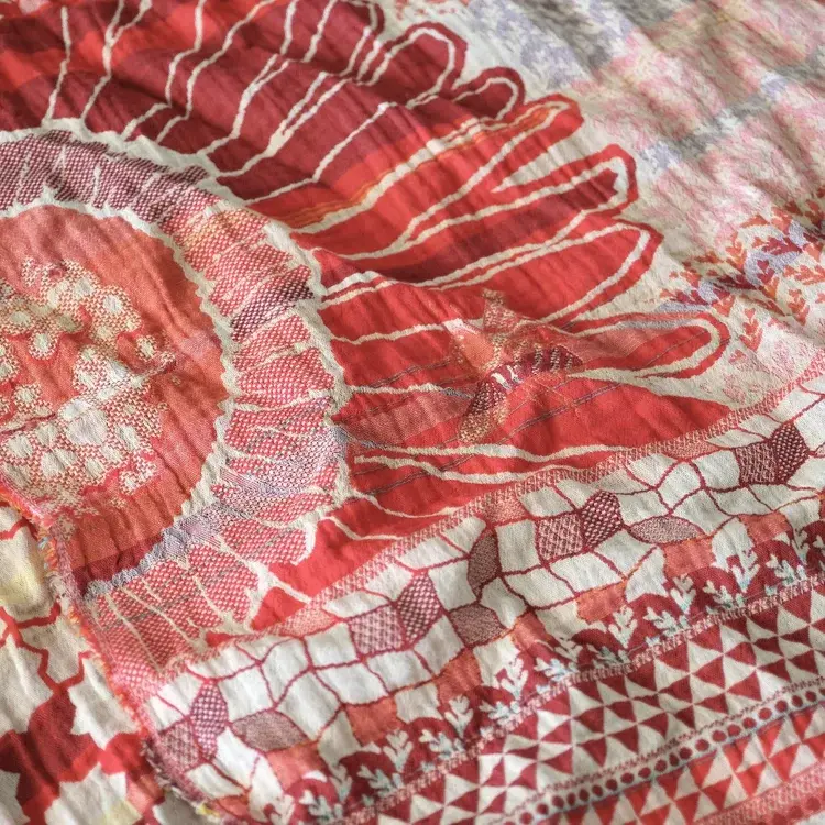 Létol WILLY 201 POMODORO RED - Létol Organic Cotton Scarf - New For Spring 2024