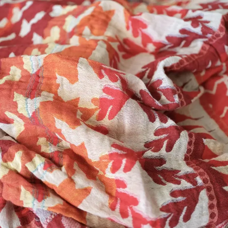 Létol WILLY 201 POMODORO RED - Létol Organic Cotton Scarf - New For Spring 2024