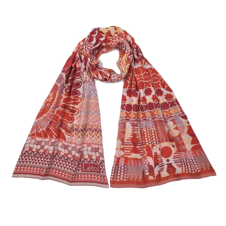 létol WILLY 201 POMODORO RED - Létol Organic Cotton Scarf - New for Spring 2024