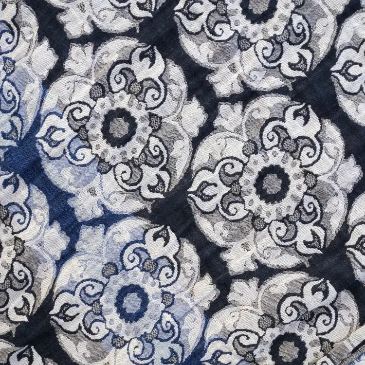 Létol ZADIG 1 ENCRES BLUE - Létol Organic Cotton Scarf - Made In France - Fall/Winter 2025